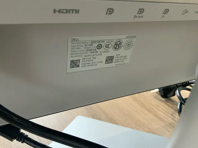 2022 dell u2723qe monitor (2x) - afbeelding 5 van  6