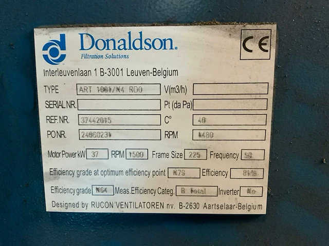 2022 donaldson torit dce dfe4-32 filterafzuiginstallatie - afbeelding 15 van  23
