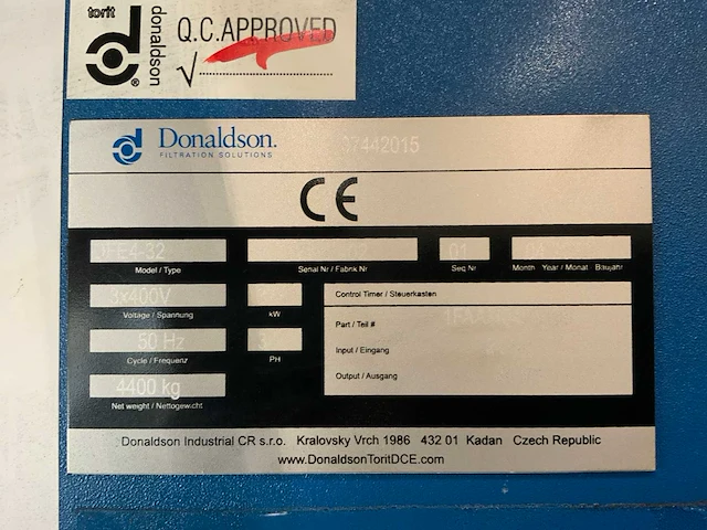 2022 donaldson torit dce dfe4-32 filterafzuiginstallatie - afbeelding 16 van  23