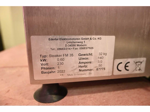 2022 edertal steaker fm35 rvs vlees vermalser - afbeelding 5 van  5