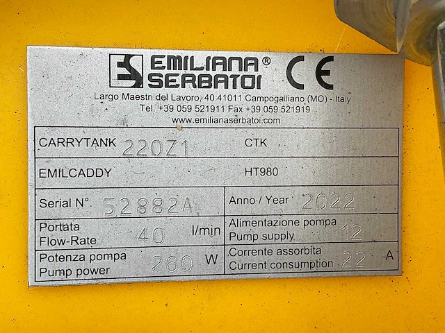 2022 emiliana serbatoi brandstof opslagtank - afbeelding 3 van  11