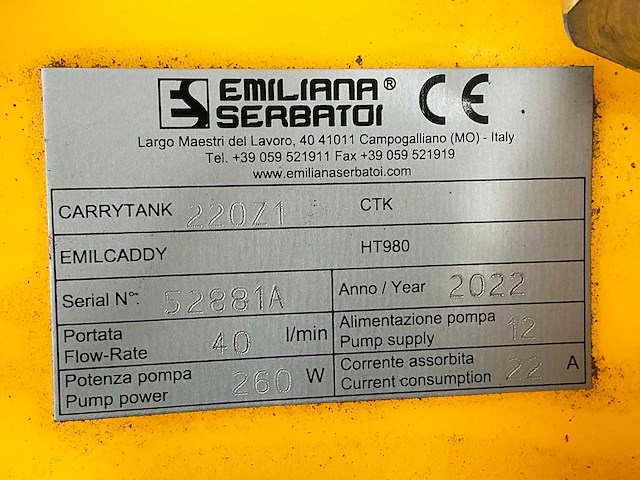 2022 emiliana serbatoi brandstof opslagtank - afbeelding 3 van  11