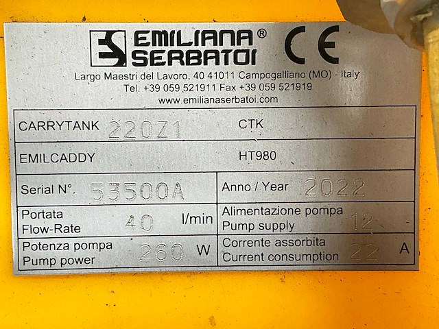 2022 emiliana serbatoi brandstof opslagtank - afbeelding 2 van  10