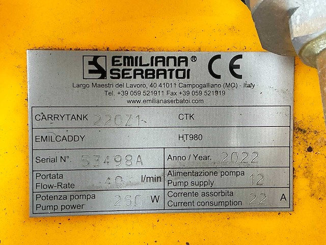 2022 emiliana serbatoi brandstof opslagtank - afbeelding 3 van  11