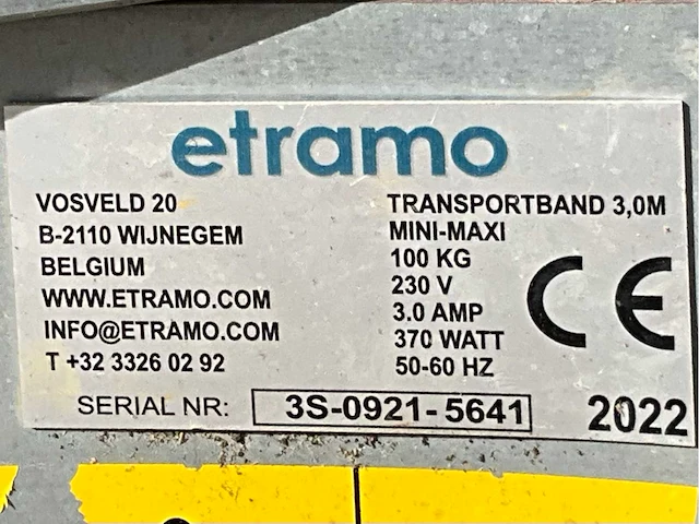 2022 etramo mini maxi transportband - afbeelding 8 van  8
