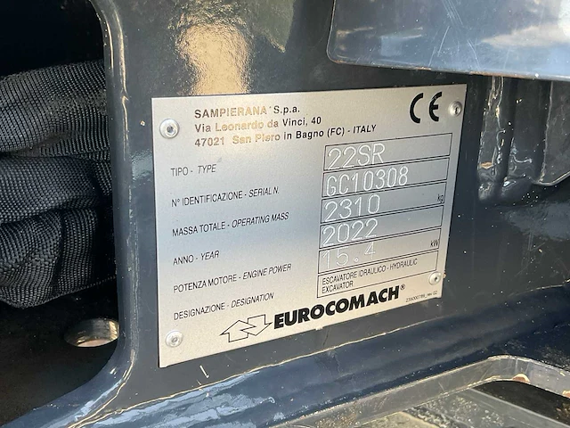 2022 eurocomach 22sr minigraafmachine - afbeelding 26 van  32