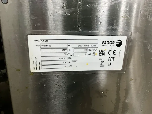 2022 fagor f-e9221 dubbele friteuse - afbeelding 3 van  11