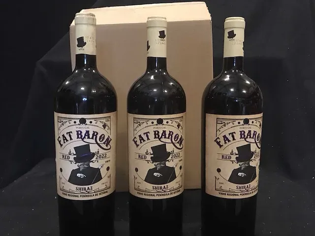 2022 fat baron - shiraz rode wijn magnum (6x) - afbeelding 1 van  3