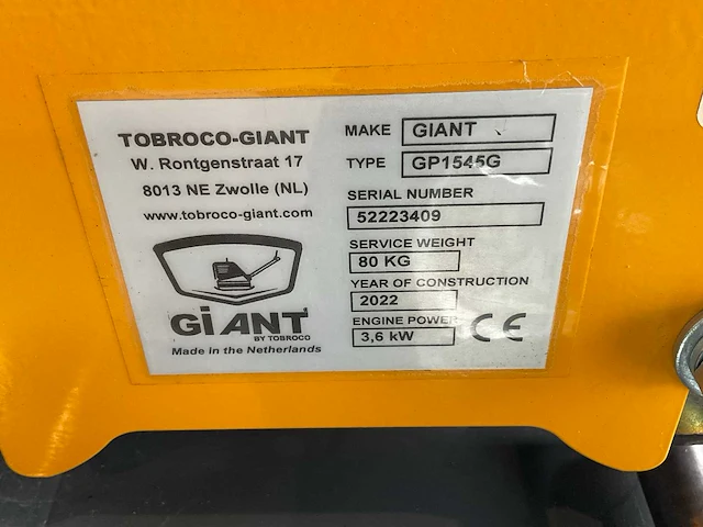 2022 giant gp1545g trilplaat - afbeelding 6 van  6