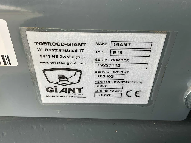 2022 giant gp1950e accu trilplaat - afbeelding 8 van  9