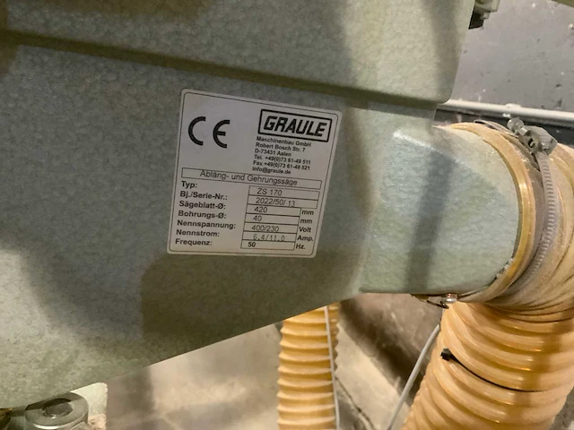2022 graule zs 170 radiaalafkortzaagmachine - afbeelding 7 van  9