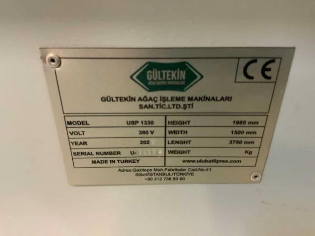 2022 gültekin ulubatu usp 1330 fineerpers - afbeelding 10 van  10