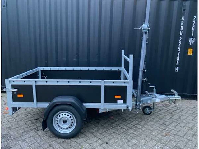 2022 hapert amigo aanhangwagen bakwagen enkelas met kraan - afbeelding 2 van  6