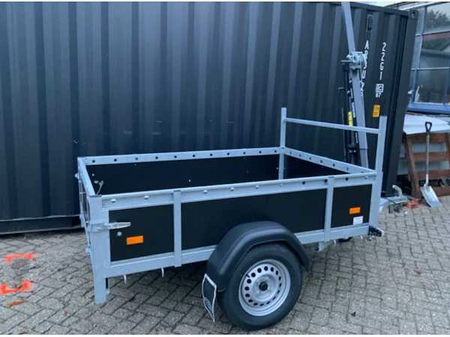 2022 hapert amigo aanhangwagen bakwagen enkelas met kraan - afbeelding 3 van  6