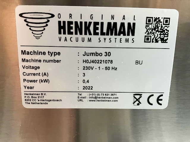 2022 henkelmann jumbo 30 vacuümmachine - afbeelding 7 van  7