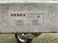 2022 henra 27b tandemasser aanhangwagen met huif (32-wgl-8) - afbeelding 2 van  11