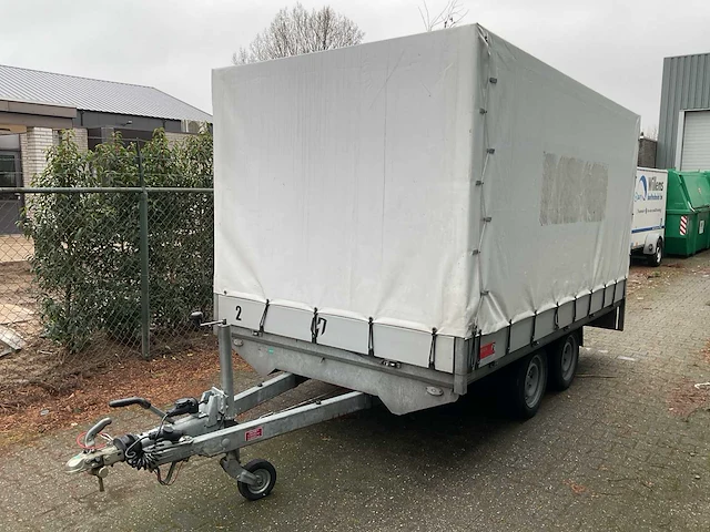 2022 henra 27b tandemasser aanhangwagen met huif (32-wgl-8) - afbeelding 4 van  11