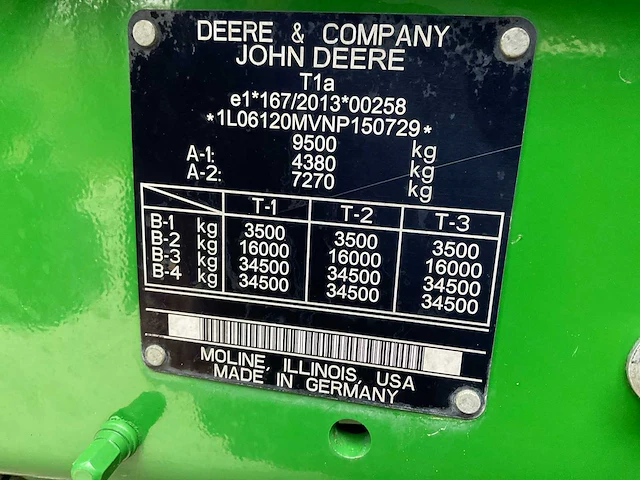 2022 john deere 6120m vierwielaangedreven landbouwtractor - afbeelding 14 van  34