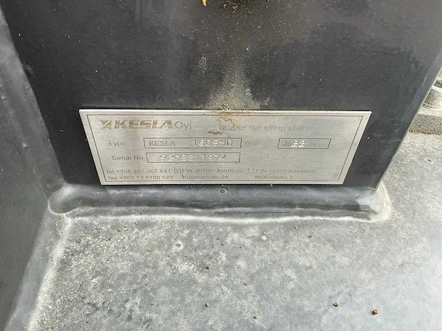 2022 kesla 1609hd bosbouwkraan - afbeelding 11 van  22