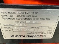 2022 kubota u10-5 minigraafmachine - afbeelding 15 van  23