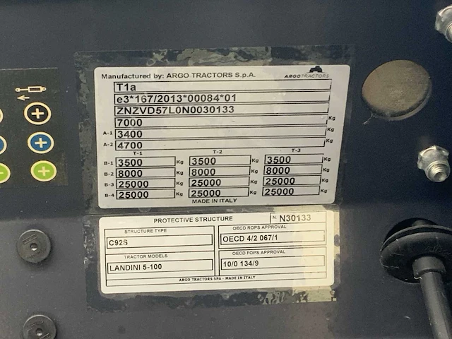 2022 landini 5-100 vierwielaangedreven landbouwtractor “ongebruikt 2 uur” demo model - afbeelding 36 van  41