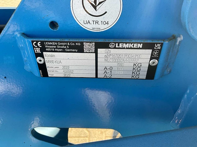 2022 lemken koralin 9 660 kua cultivator (demo) - afbeelding 24 van  34