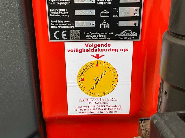 2022 linde mt15 elektrische palletwagen - afbeelding 6 van  15