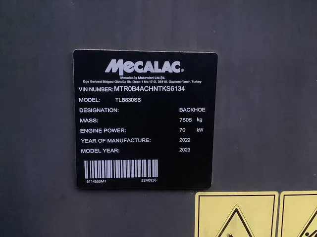 2022 mecalac tlb830ss graaflaadmachine - afbeelding 26 van  32