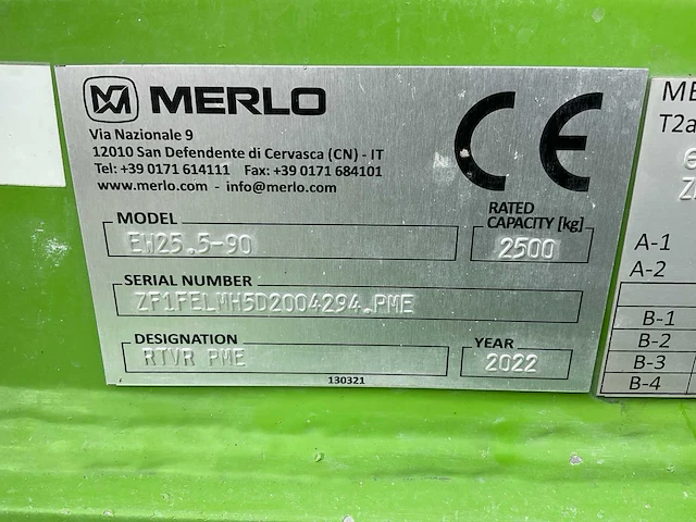 2022 merlo ek25.5-90 elektrische verreiker - afbeelding 27 van  34