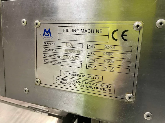 2022 mic machinery lj-06 kit worst vulmachine - afbeelding 22 van  31