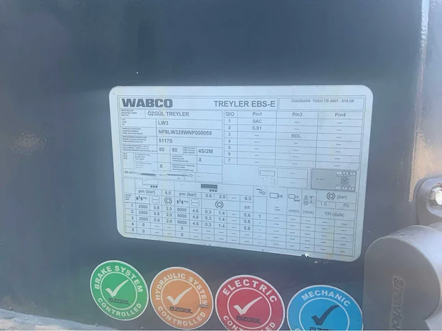 2022 ozgul trailer lw329 dieplader ot-59-gb - afbeelding 33 van  39