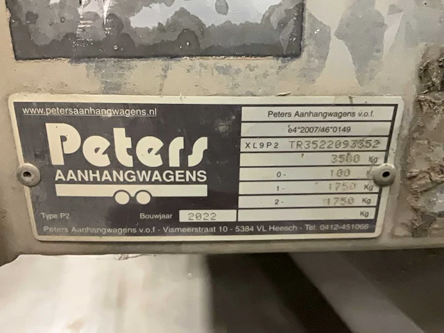 2022 peters xl9p2 aanhangwagen - afbeelding 5 van  13