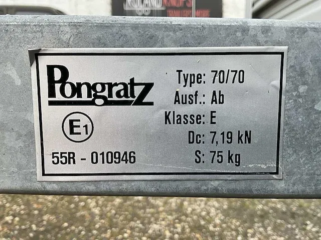 2022 pongratz lps 250/13 u-al aanhangwagen - afbeelding 10 van  19