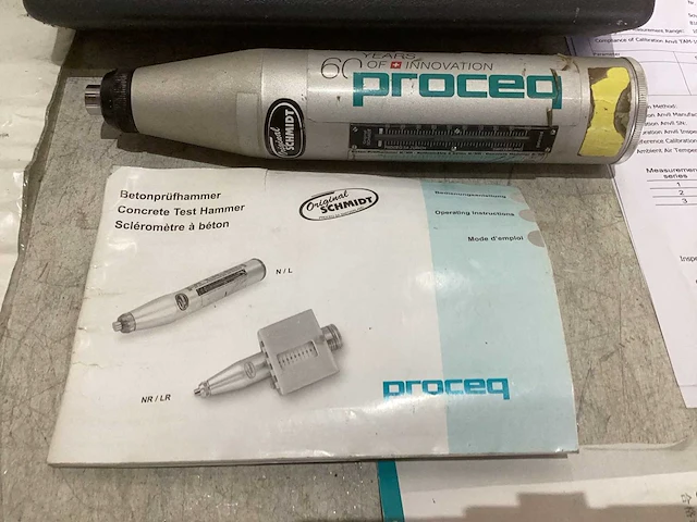 2022 proceq schmidt proceq n-34 betonhardheid meter - afbeelding 2 van  5