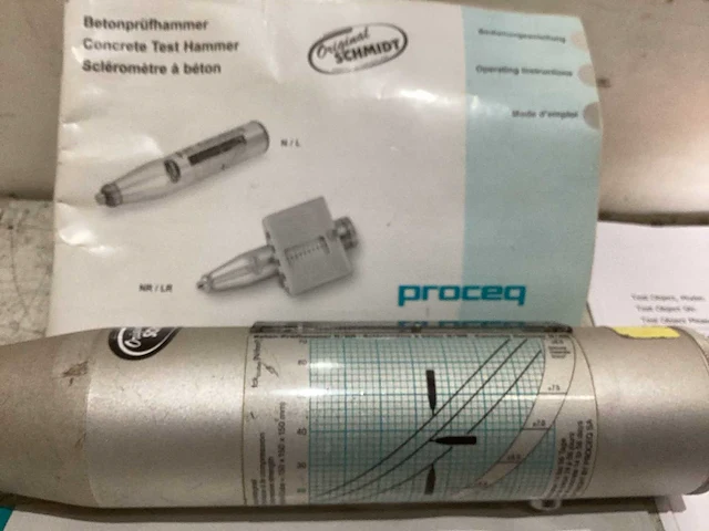 2022 proceq schmidt proceq n-34 betonsterkte meter - afbeelding 3 van  5