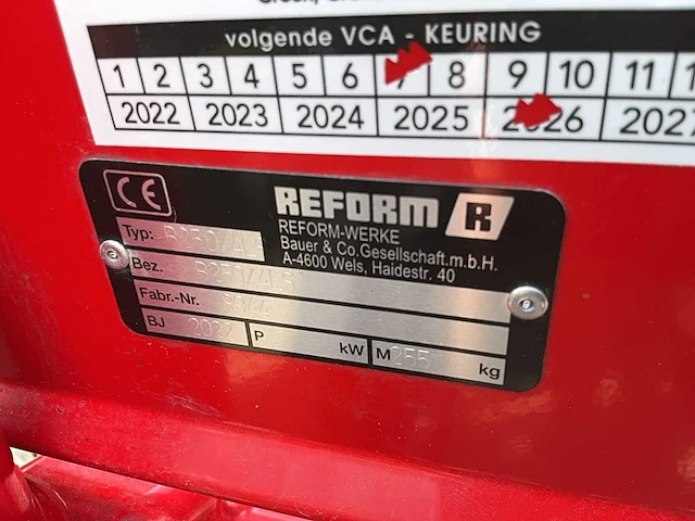 2022 reform metrac h75 tractor / werktuigdrager - afbeelding 32 van  50