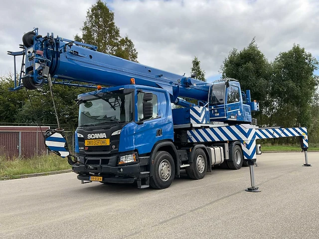 2022 scania p450 xt - sany spc500e mobiele telescoopkraan - afbeelding 2 van  97