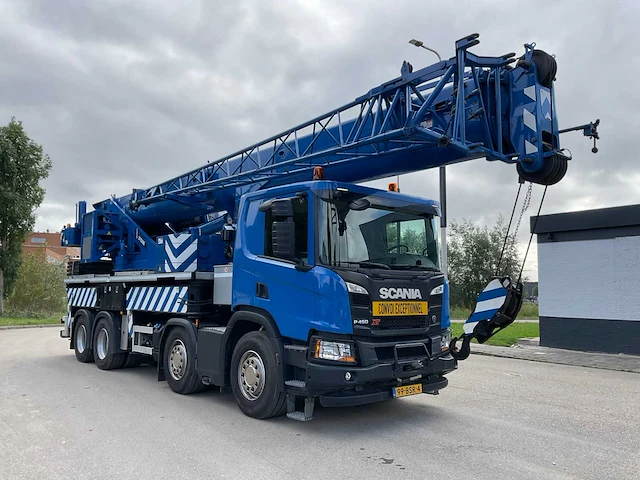 2022 scania p450 xt - sany spc500e mobiele telescoopkraan - afbeelding 23 van  97