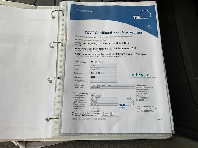 2022 scania p450 xt - sany spc500e mobiele telescoopkraan - afbeelding 92 van  97