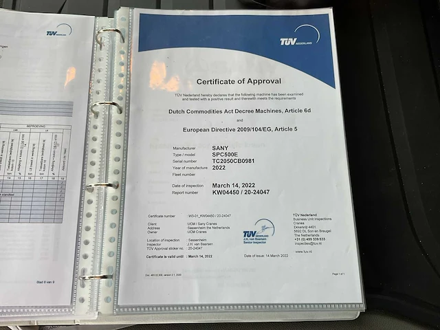 2022 scania p450 xt - sany spc500e mobiele telescoopkraan - afbeelding 94 van  97