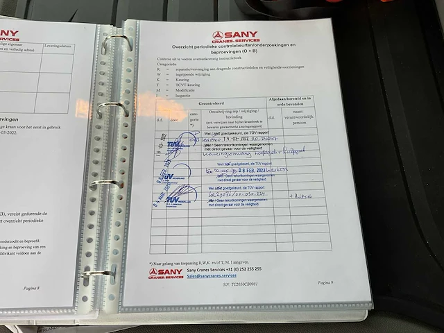 2022 scania p450 xt - sany spc500e mobiele telescoopkraan - afbeelding 96 van  97