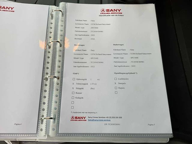 2022 scania p450 xt - sany spc500e mobiele telescoopkraan - afbeelding 97 van  97