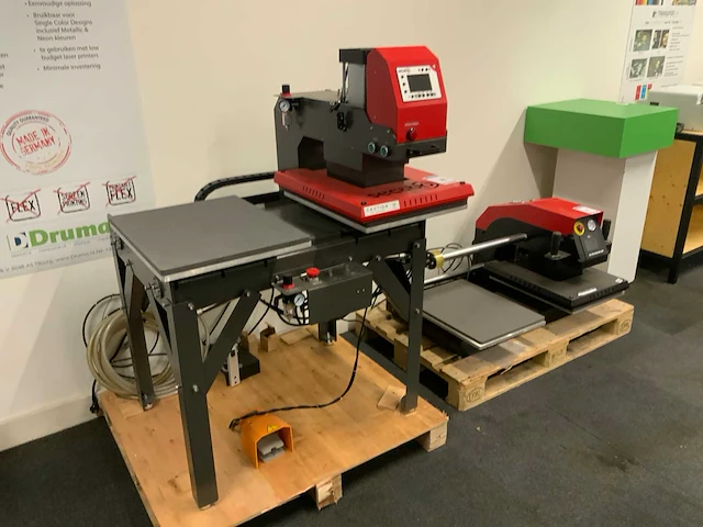 2022 secabo premium tpd7 pneumatische twin transferwarmtepers - afbeelding 3 van  6
