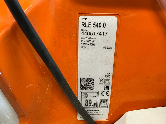 2022 stihl rle 540.0 verticuteermachine - afbeelding 3 van  12