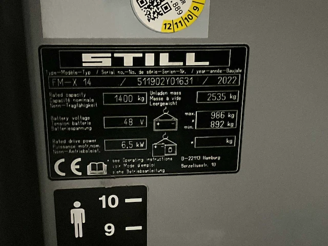 2022 still fm-x14 reach truck - afbeelding 13 van  20