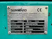 2022 sunward swe20f minigraafmachine - afbeelding 9 van  17