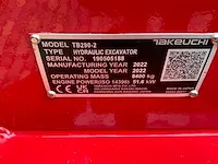 2022 takeuchi tb290-2 midigraafmachine - afbeelding 44 van  49
