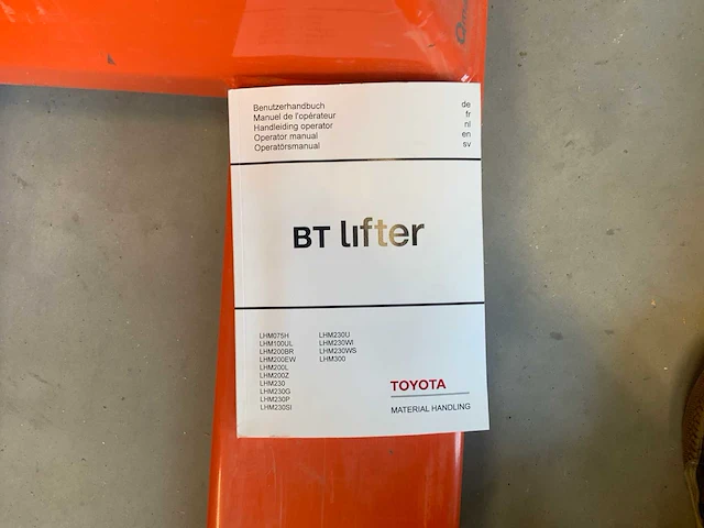 2022 toyota bt lifter hand hydraulische palletwagen - afbeelding 8 van  8