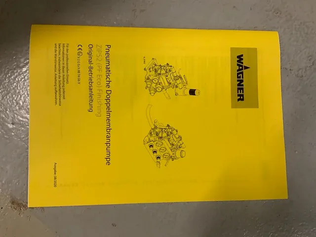 2022 wagner zip52 (pf eco) pneumatische dubbele membraampomp - afbeelding 7 van  11