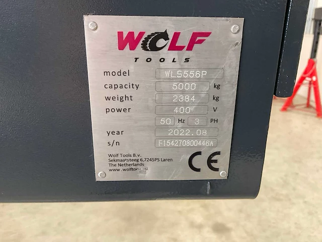 2022 wolf tools wls556p schaar hefbrug - afbeelding 3 van  14